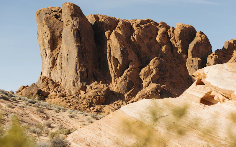 Red sandstone formations in Valley of Fire State Park, Nevada